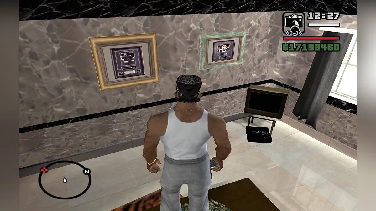 PS2 в доме Си-Джея / GTA San Andreas