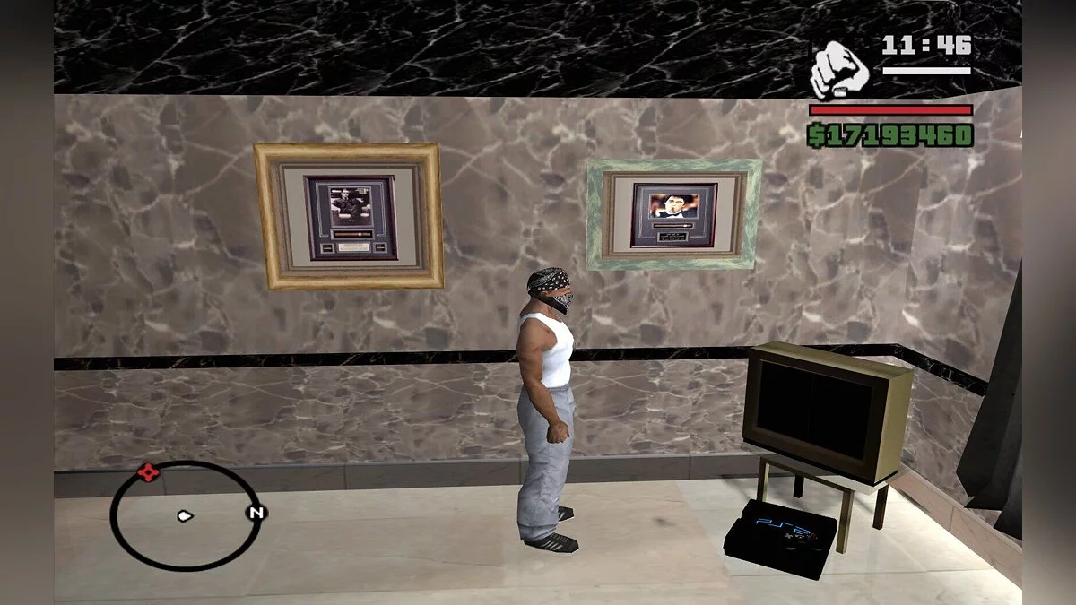 PS2 в доме Си-Джея / GTA San Andreas