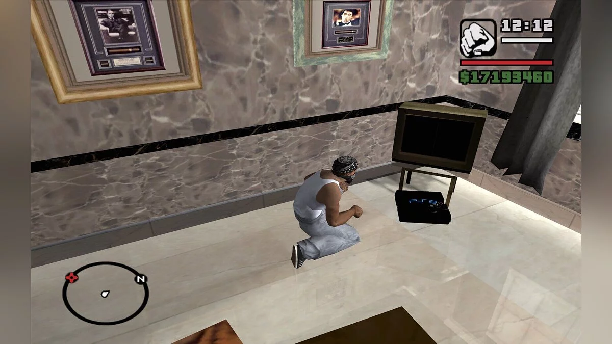 PS2 в доме Си-Джея / GTA San Andreas
