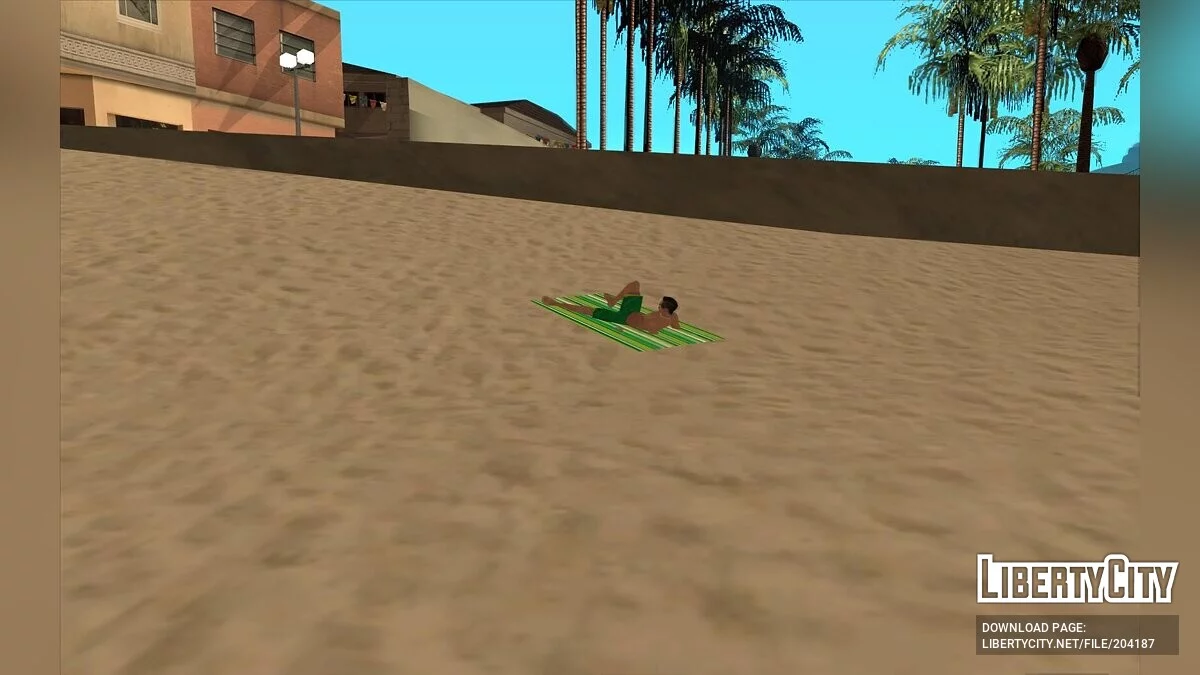 Пляжні рушники в HD / GTA San Andreas