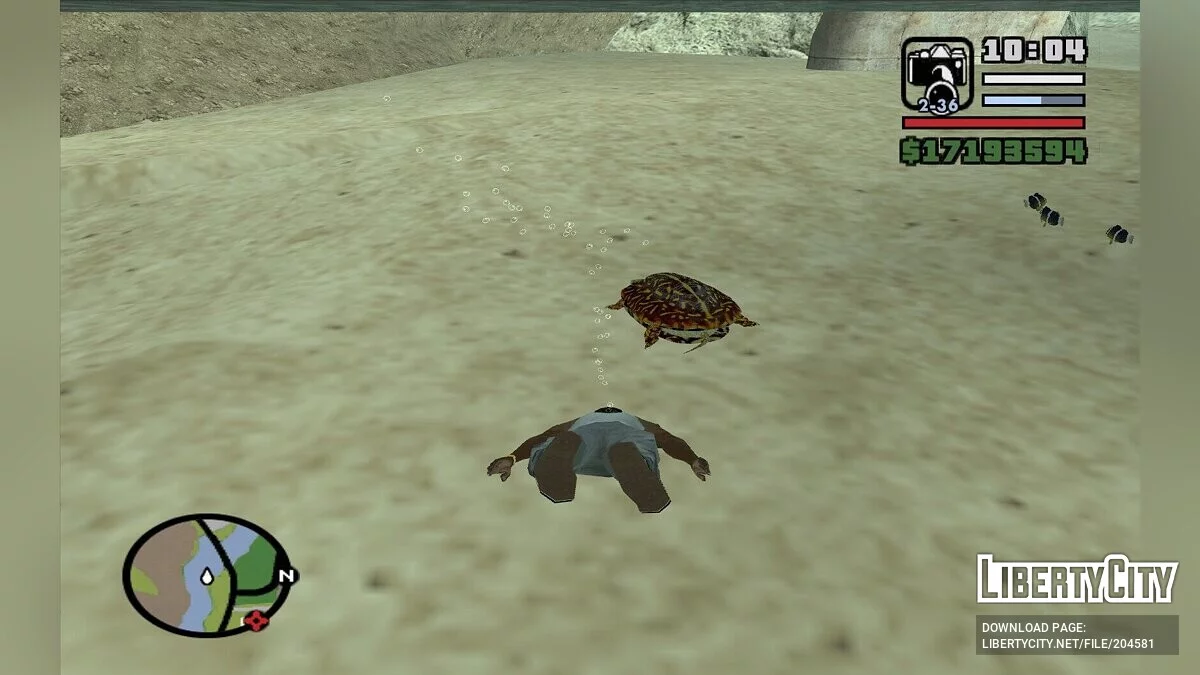 Морские обитатели в HD / GTA San Andreas