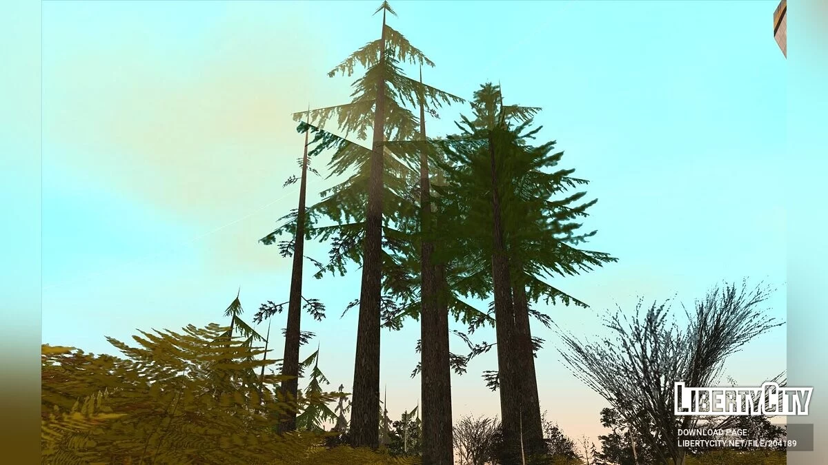 Colores intensos de los árboles / GTA San Andreas