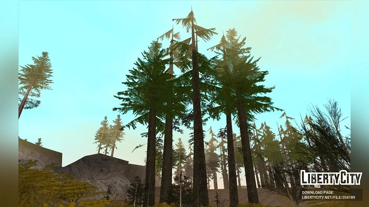 Colores intensos de los árboles / GTA San Andreas