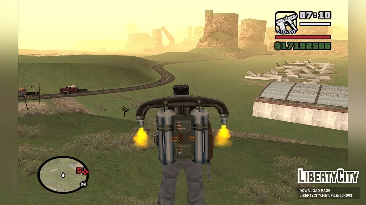 Rumput alih-alih gurun di Las Venturas / GTA San Andreas