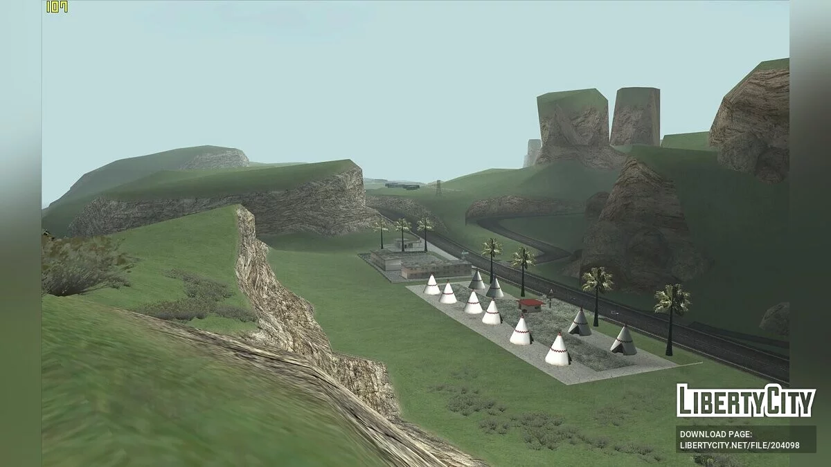 Rumput alih-alih gurun di Las Venturas / GTA San Andreas