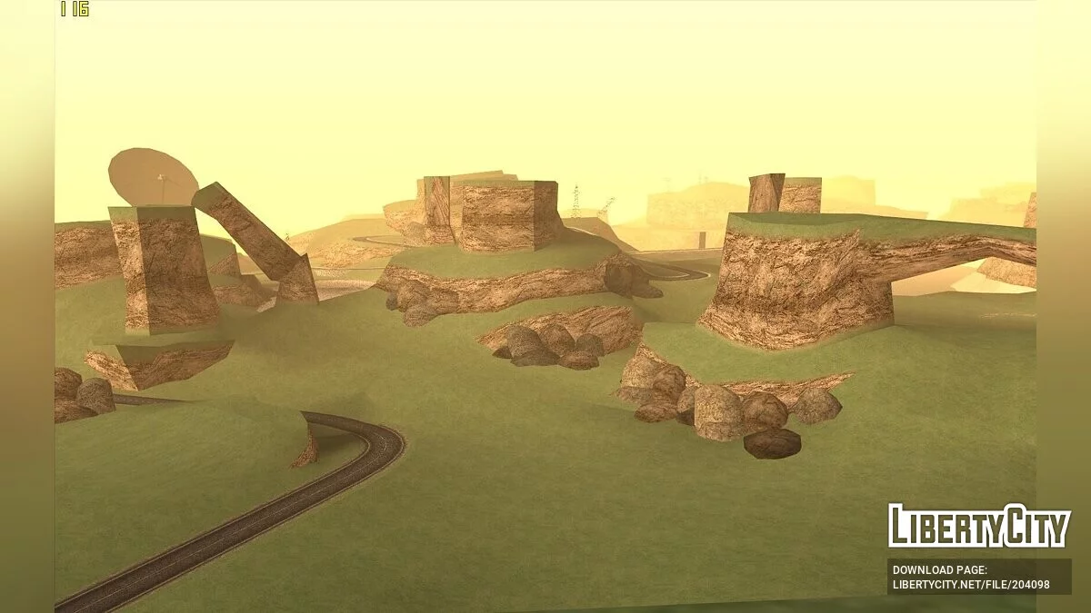 Rumput alih-alih gurun di Las Venturas / GTA San Andreas