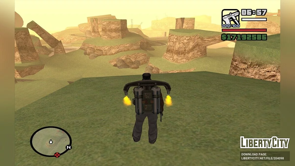 Rumput alih-alih gurun di Las Venturas / GTA San Andreas