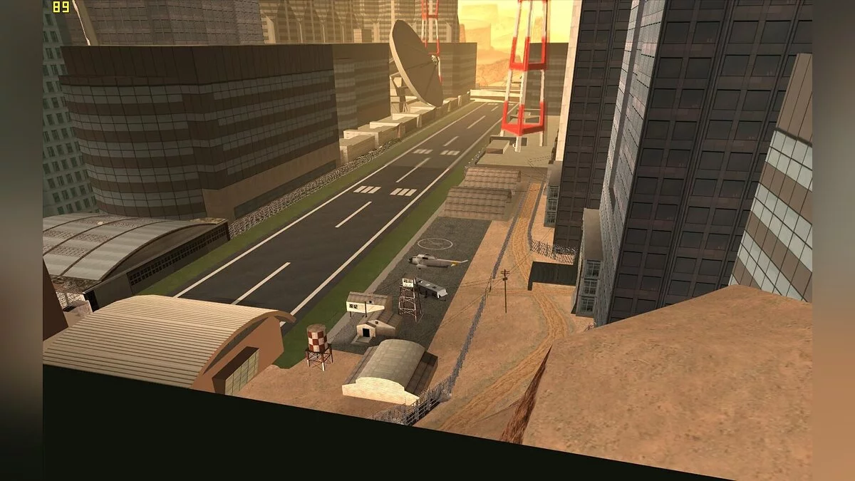Трансформація злітно-посадкової смуги в пустелі / GTA San Andreas