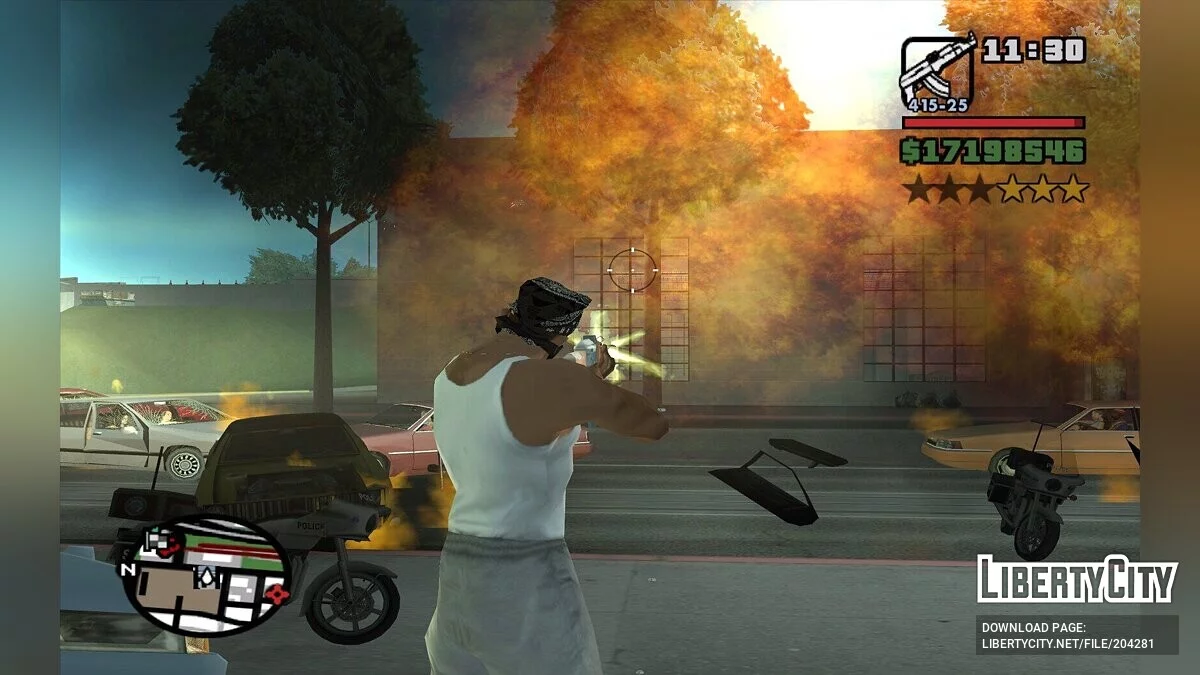 Обновлённые эффекты взрывов / GTA San Andreas