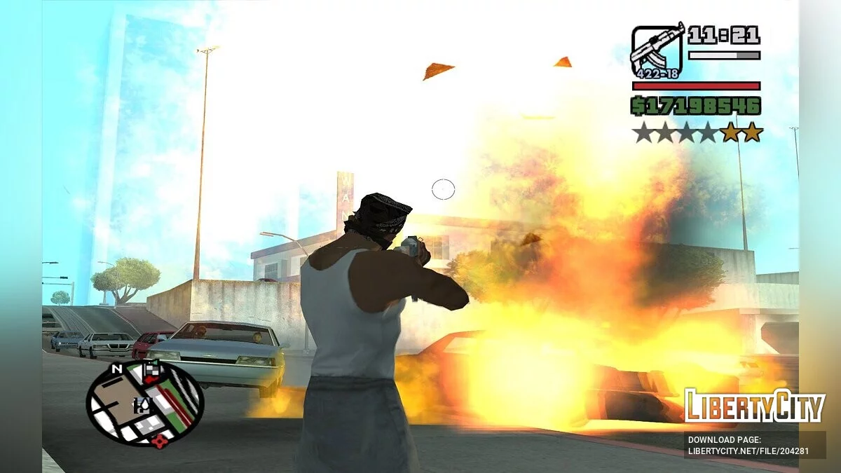 Обновлённые эффекты взрывов / GTA San Andreas