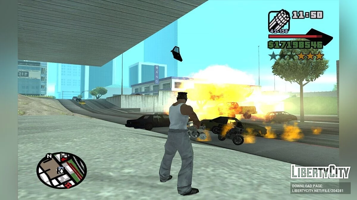 Обновлённые эффекты взрывов / GTA San Andreas