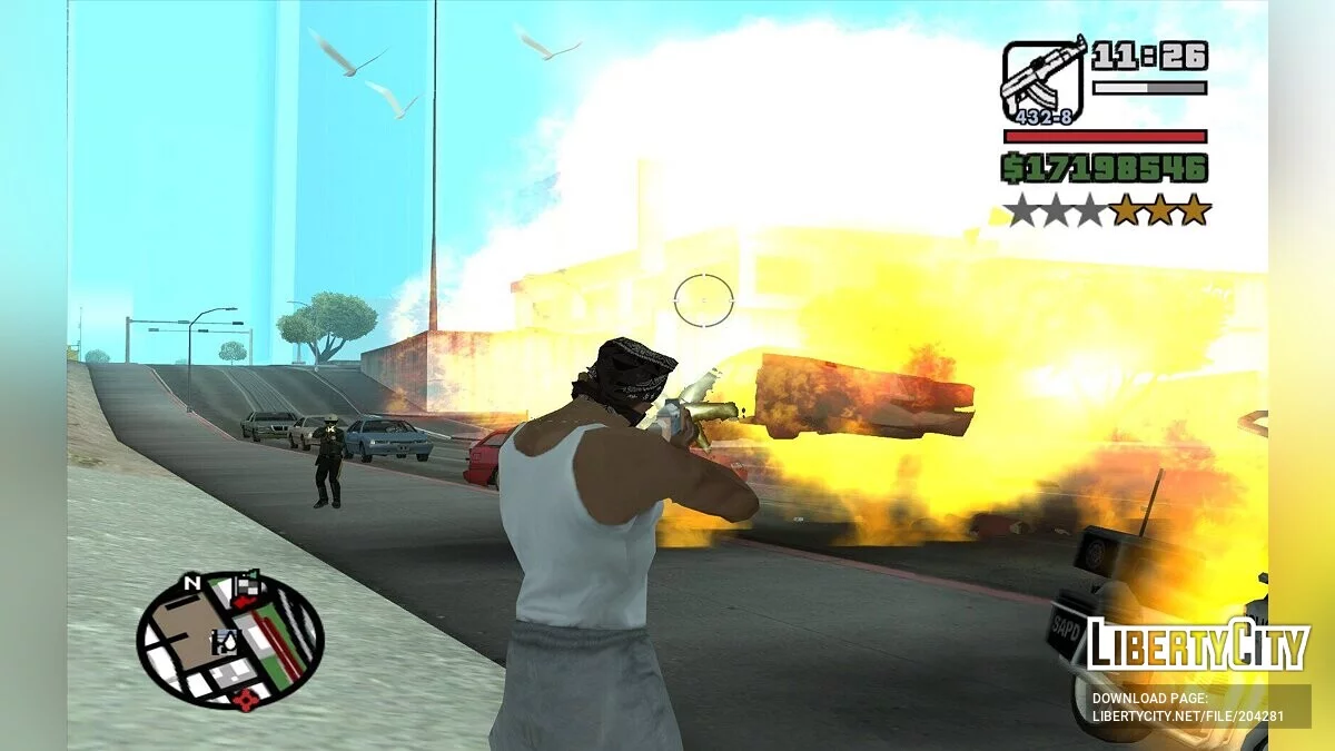 Обновлённые эффекты взрывов / GTA San Andreas