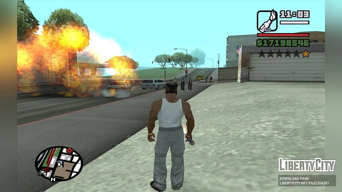 Обновлённые эффекты взрывов / GTA San Andreas