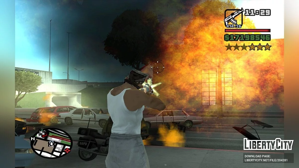 Обновлённые эффекты взрывов / GTA San Andreas