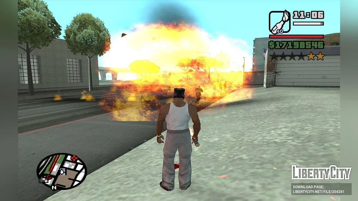 Обновлённые эффекты взрывов / GTA San Andreas