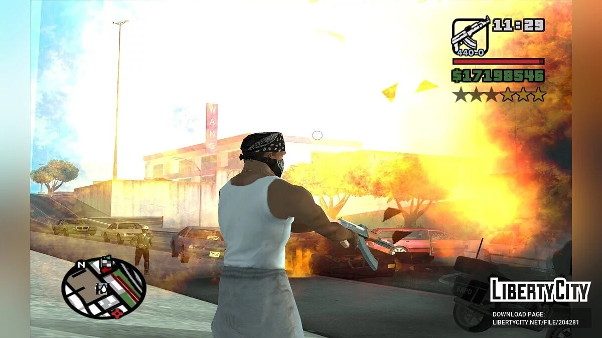 Обновлённые эффекты взрывов / GTA San Andreas