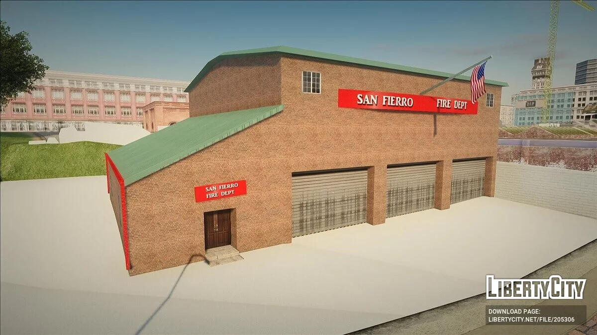 HD textures du service d'incendie de San Fierro 2024 / GTA San Andreas