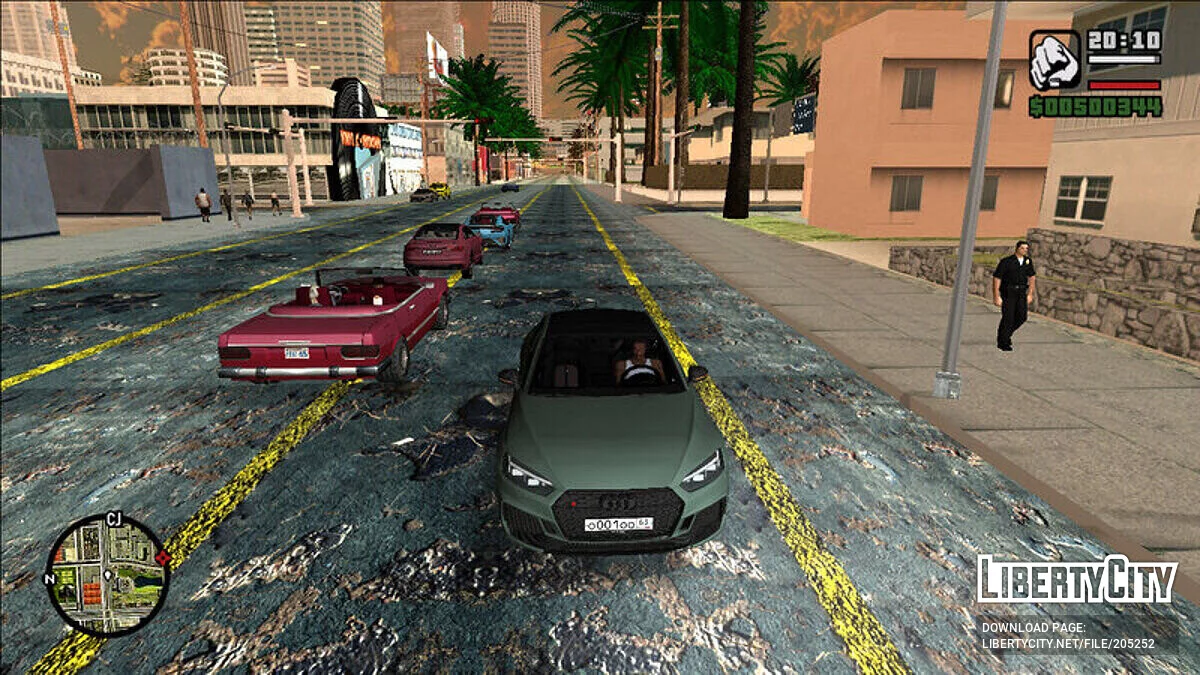 Estrada atualizada em qualidade HD / GTA San Andreas