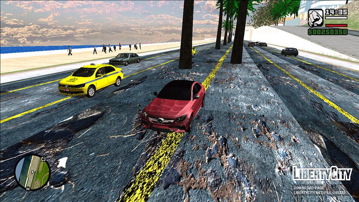 Estrada atualizada em qualidade HD / GTA San Andreas