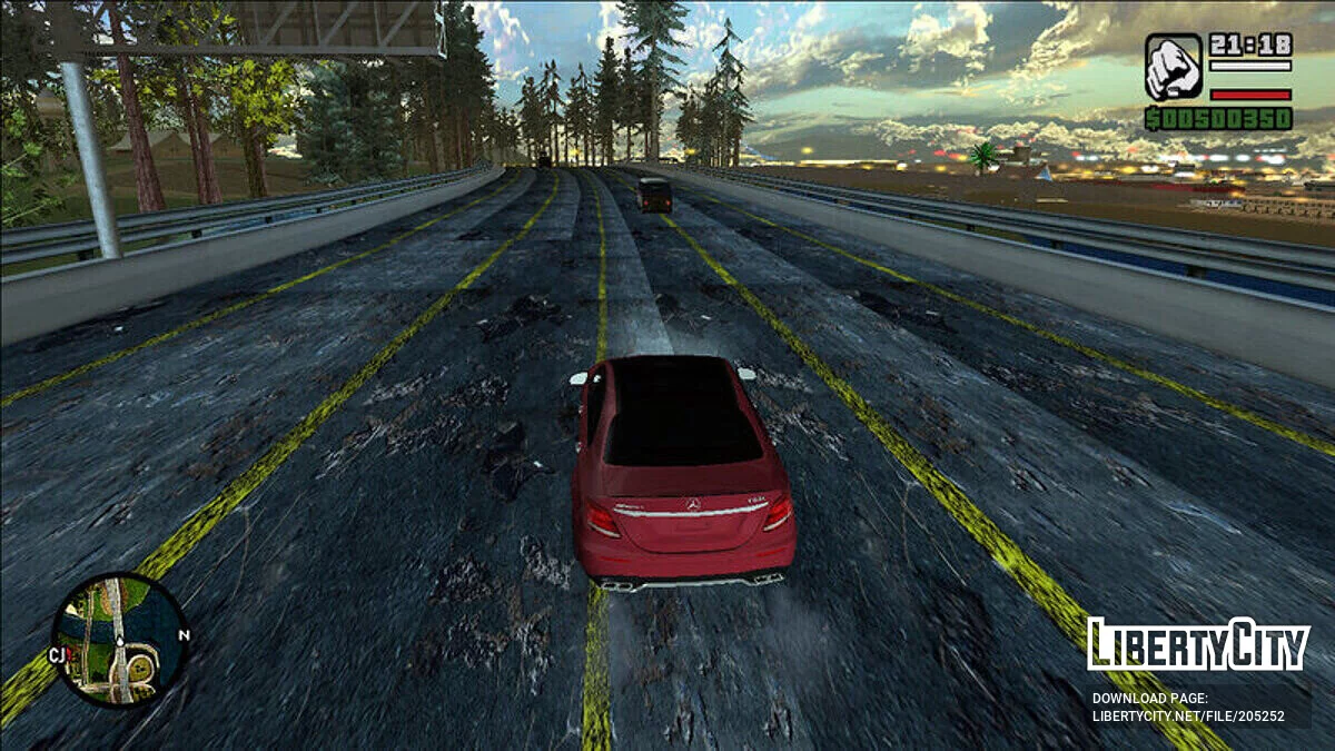 Estrada atualizada em qualidade HD / GTA San Andreas