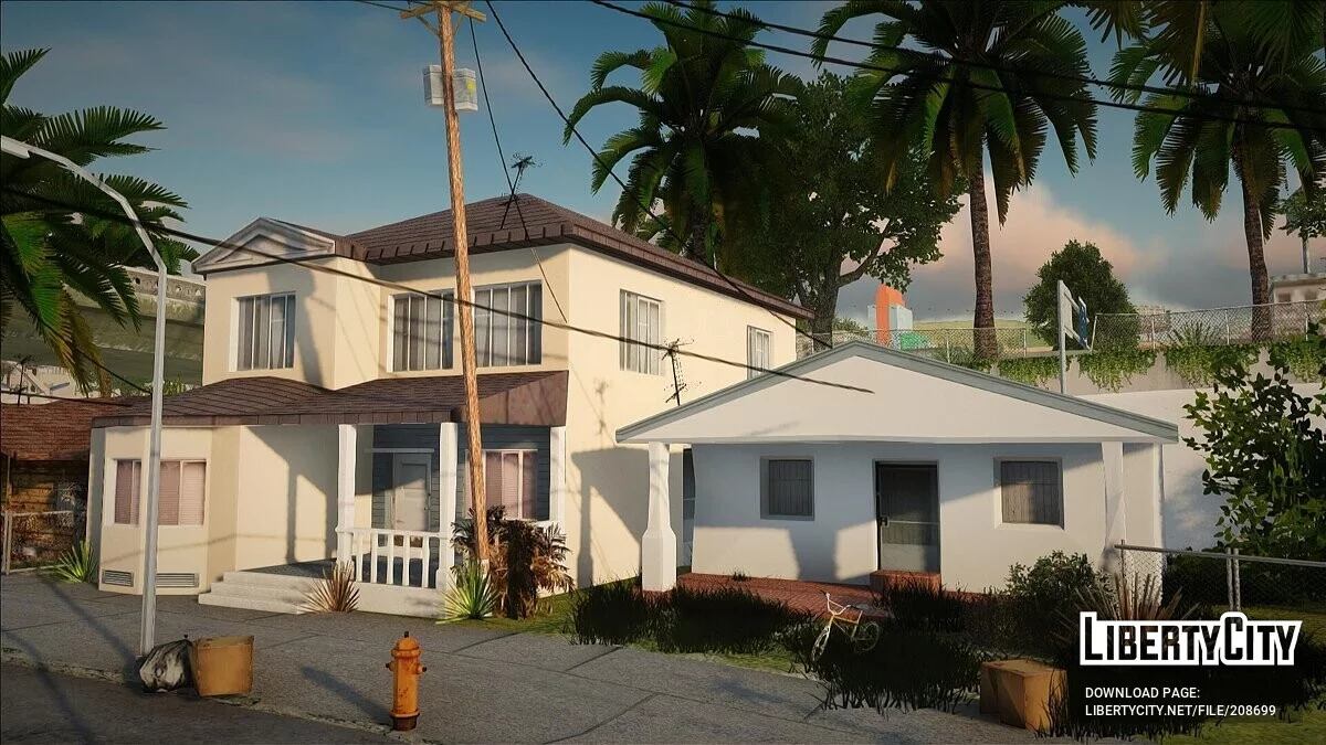 جدران منزل Grove Street الأكثر نظافة / جي تي إيه سان أندرياس