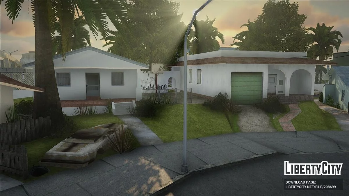 جدران منزل Grove Street الأكثر نظافة / جي تي إيه سان أندرياس