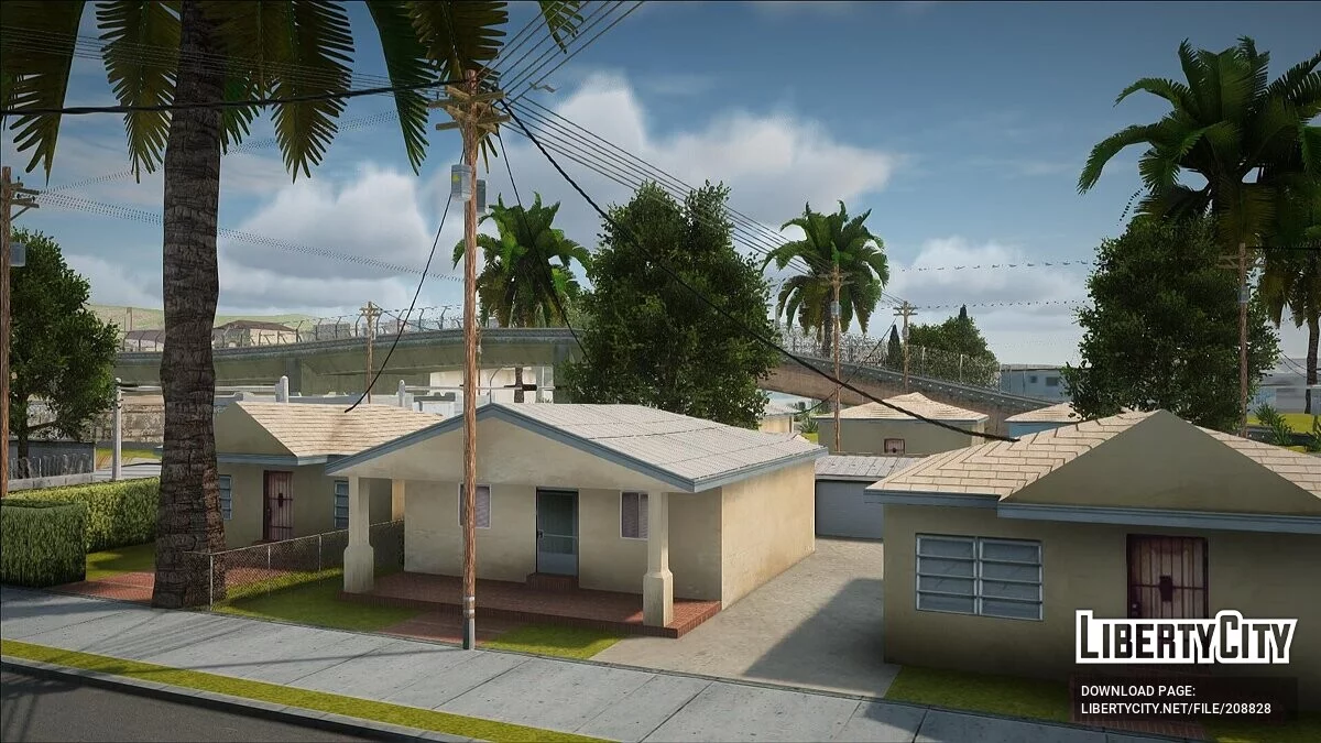 Tekstur dinding yang lebih bersih di Idlewood / GTA San Andreas