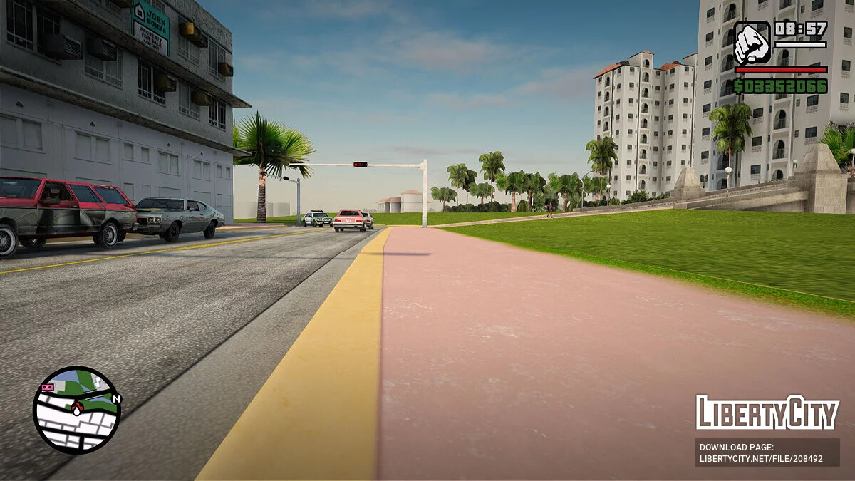 Jalan Realistis untuk GTA Mixed Vice City - V1 / GTA San Andreas