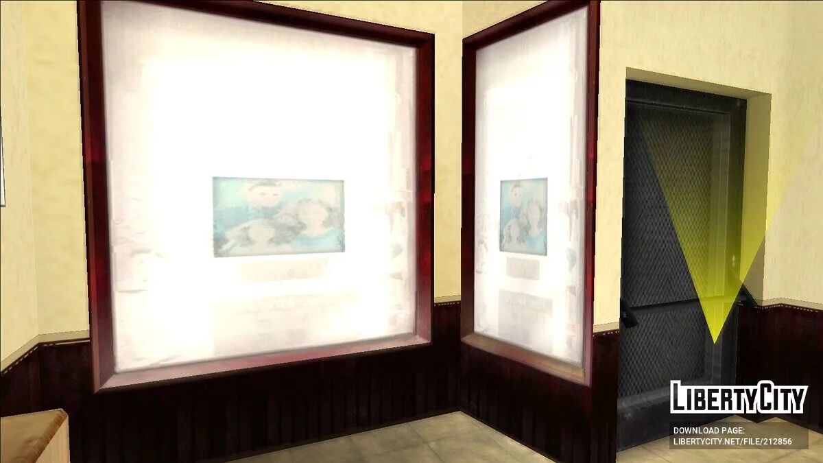 Perbaikan tekstur di pintu masuk tukang cukur / GTA San Andreas
