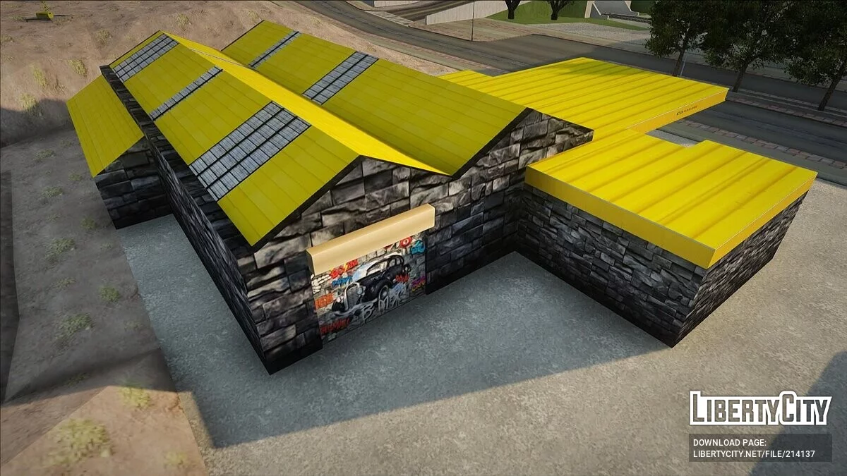 Tekstur Baru Garasi Terbengkalai di San Fierro / GTA San Andreas