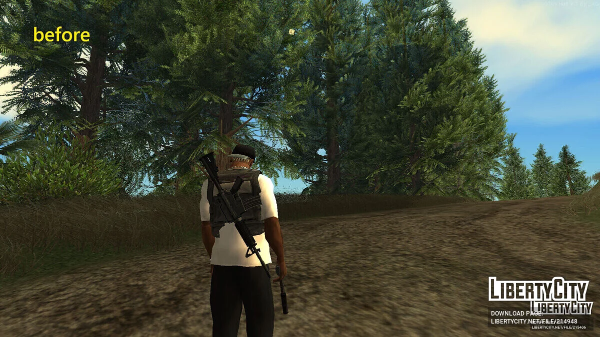 BSOR Vegetation Mod - Dynamic Lighting Version / GTA San Andreas