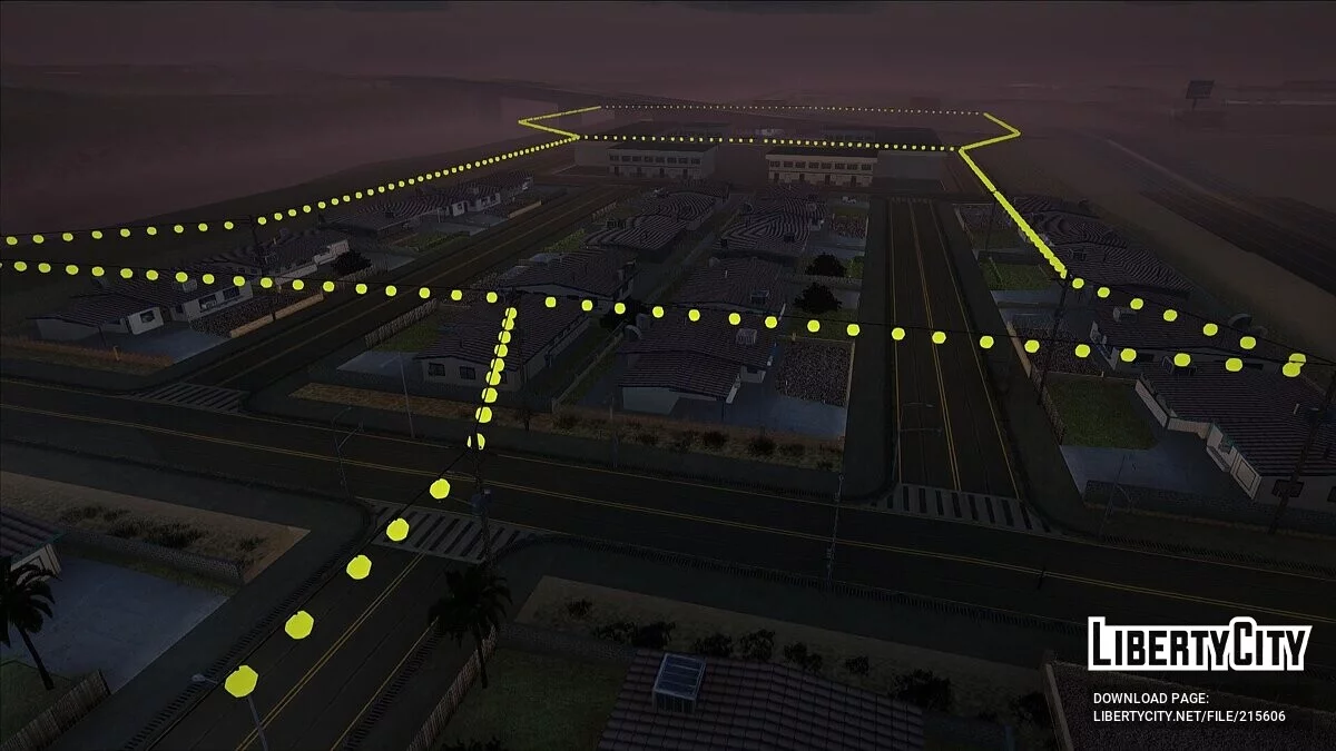 Garlands on the pier in Las Venturas / GTA San Andreas