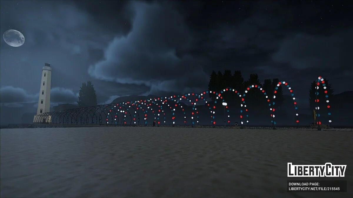 Neonbeleuchtung des Piers von Los Santos / GTA San Andreas