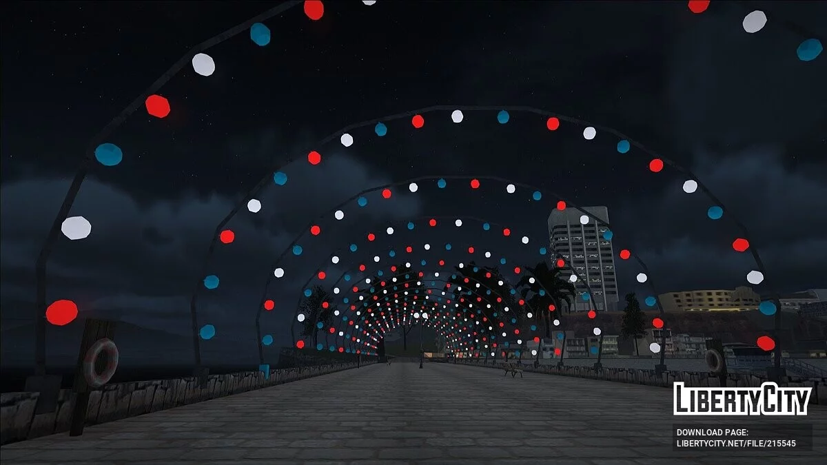 Neonbeleuchtung des Piers von Los Santos / GTA San Andreas