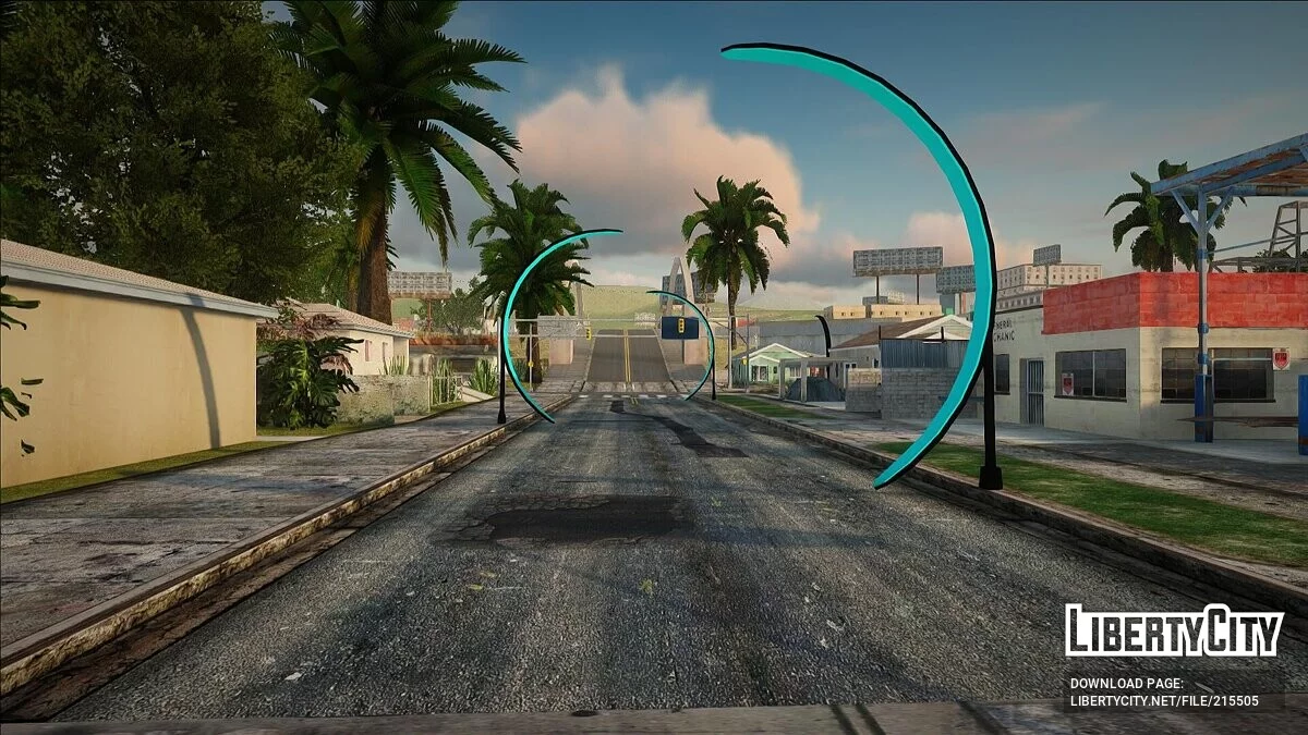 Gapura neon di Los Santos dan San Fierro / GTA San Andreas