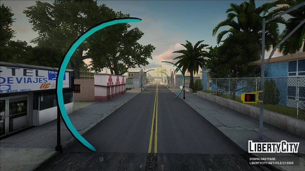 Gapura neon di Los Santos dan San Fierro / GTA San Andreas