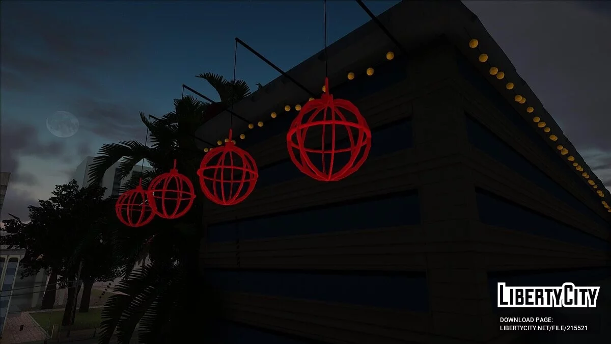 Departemen Kepolisian Las Venturas dalam Dekorasi Tahun Baru / GTA San Andreas