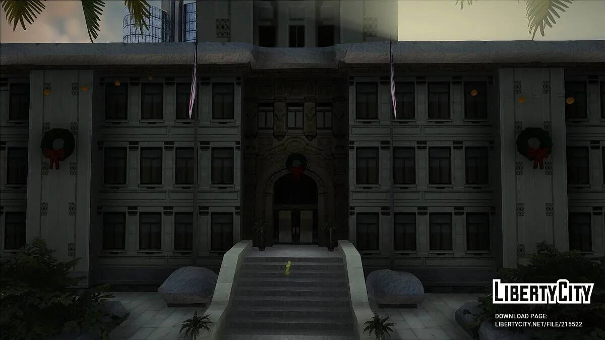 Departemen Kepolisian Los Santos dalam Dekorasi Tahun Baru / GTA San Andreas