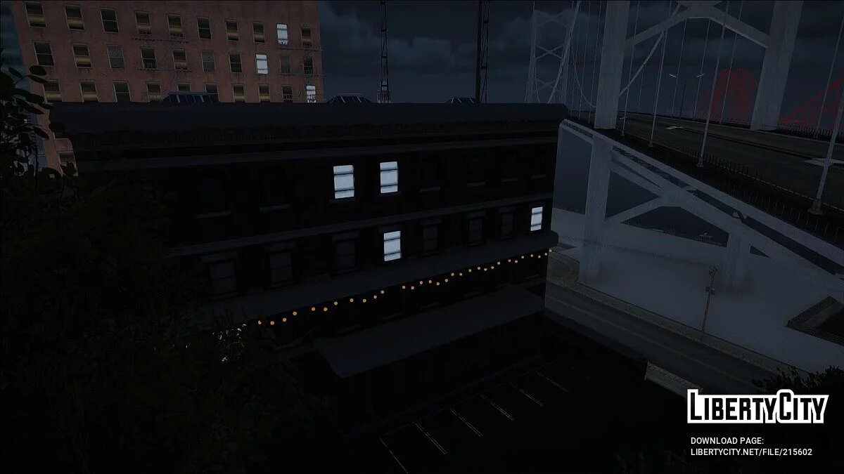 Polizeiwache San Fierro in Weihnachtsdekoration / GTA San Andreas