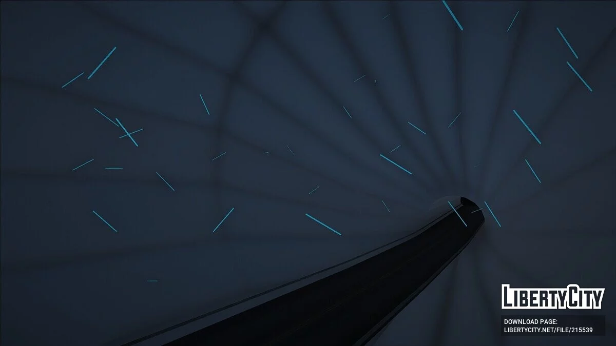 Terowongan dengan lampu neon antara Los Santos dan San Fierro / GTA San Andreas