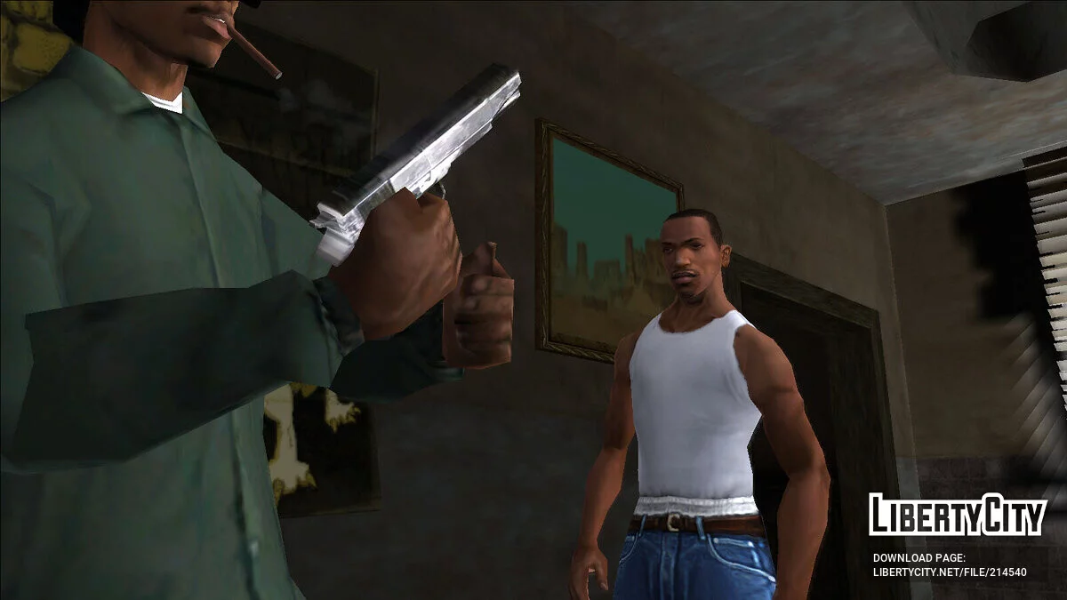Покращення зброї у катсценах / GTA San Andreas