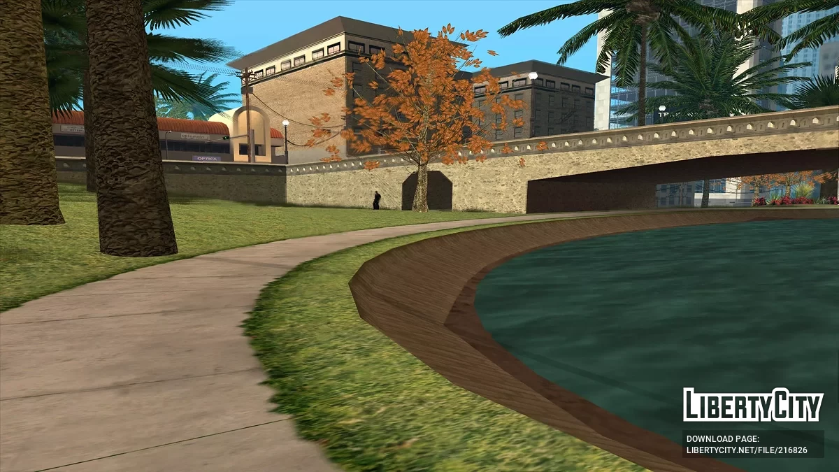 Покращені текстури парків і вивісок / GTA San Andreas