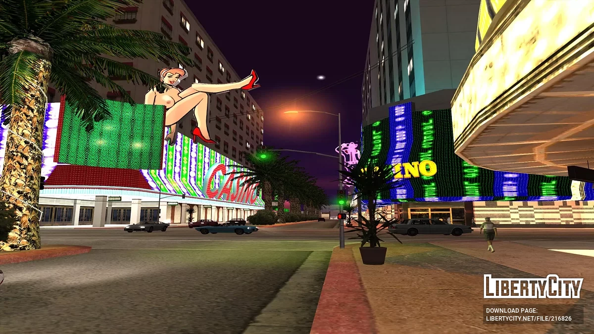Improved textures for parks and signs / GTA San Andreas