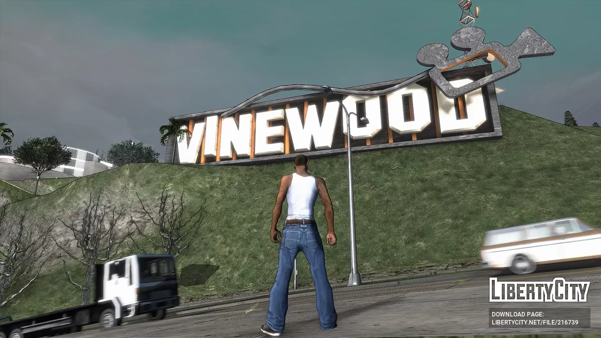 Panneau Vinewood mis à jour / GTA San Andreas