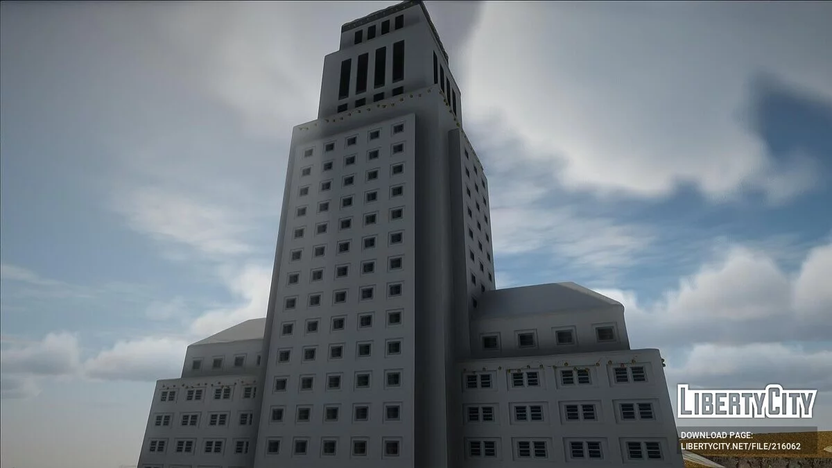 Weihnachts-Girlanden am Rathaus von Los Santos / GTA San Andreas