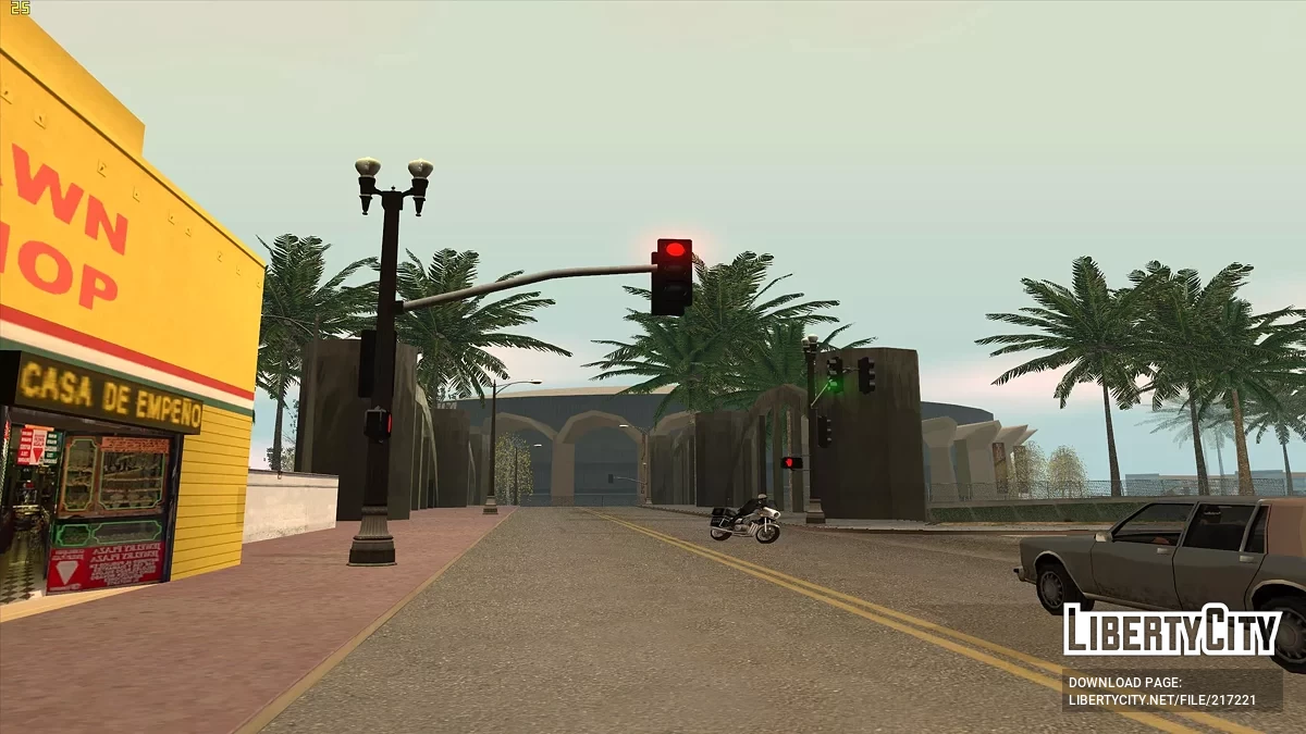 Słupy oświetleniowe i sygnalizatory w stylu GTA 5 / GTA San Andreas