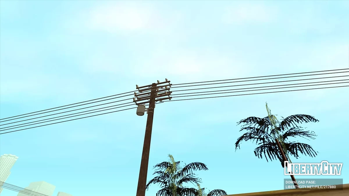 Електричні стовпи в HD / GTA San Andreas