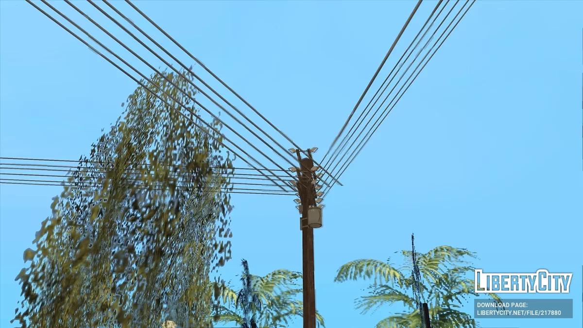 Електричні стовпи в HD / GTA San Andreas