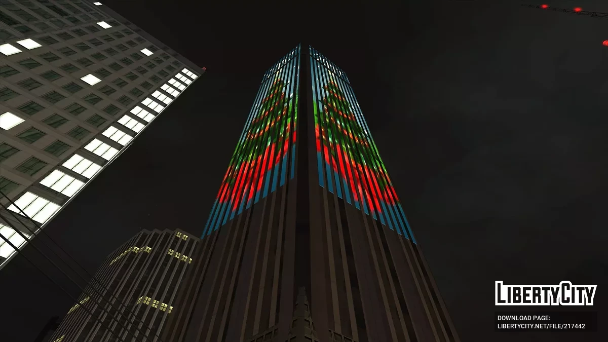 San Fierro Skyscraper Holiday Lights / GTA San Andreas