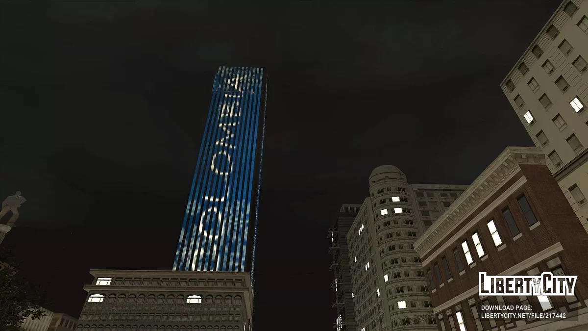 San Fierro Skyscraper Holiday Lights / GTA San Andreas
